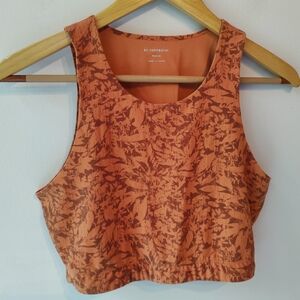 REI Soft Fitness Hiking Orange Crop Top